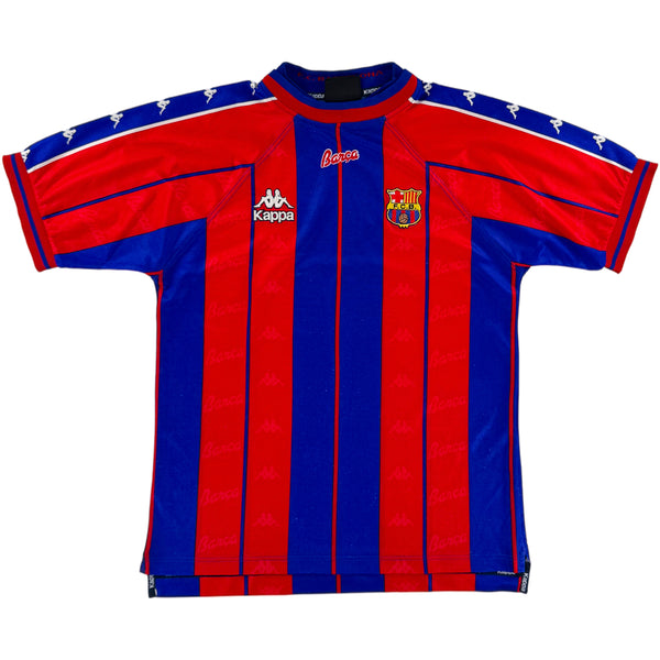 1997-98 Barcelona Thuis Shirt - Oldschool Voetbalshirts