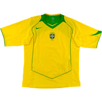 2004-06 Brazilië Thuis Shirt - Oldschool Voetbalshirts
