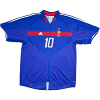 2004 Frankrijk EK Thuis Shirt Zidane - Oldschool Voetbalshirts