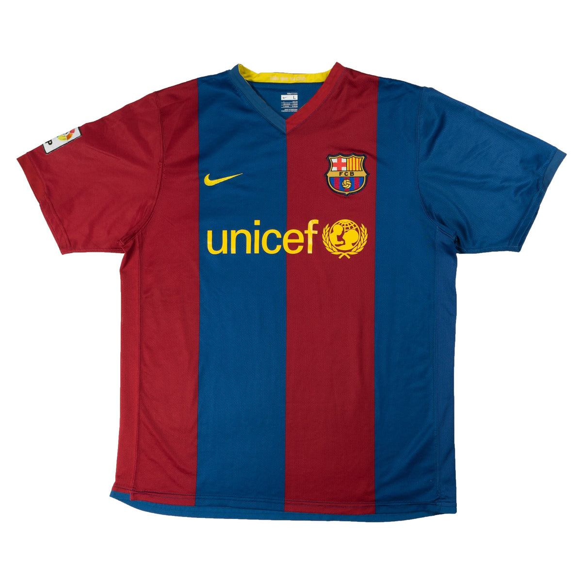 2006-07 Barcelona Thuis Shirt - 9/10 - (XL) - Oldschool Voetbalshirts