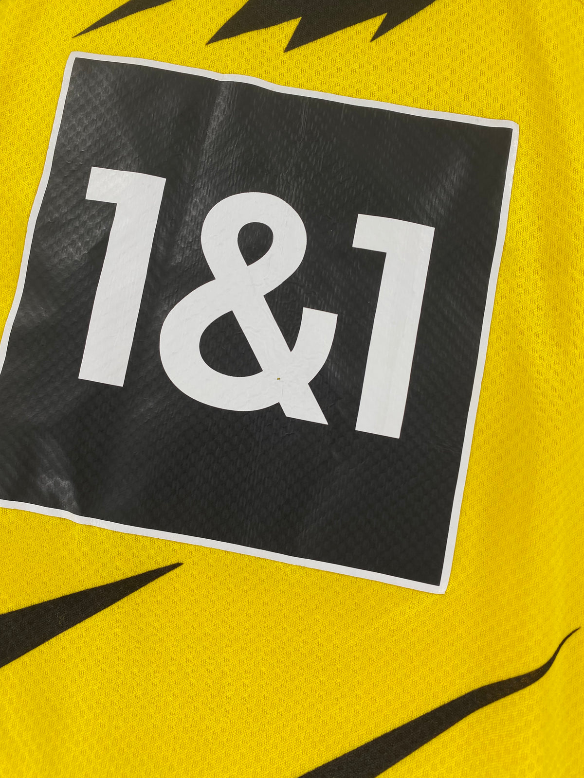 2020-21 Borussia Dortmund Thuis Shirt Haaland #9 - 8/10 - (S) - Oldschool Voetbalshirts