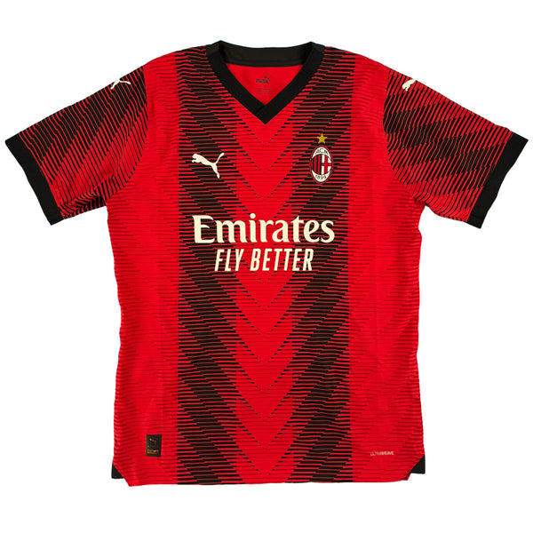 2023-24 AC Milan Authentic Thuis Shirt - 10/10 - (L) - Oldschool Voetbalshirts