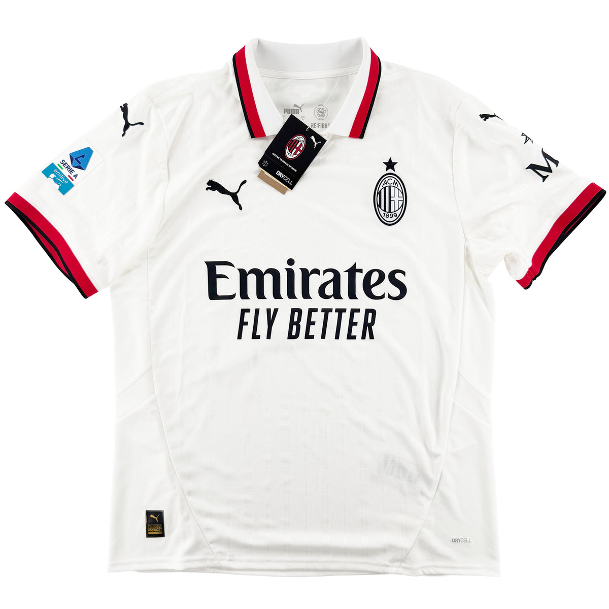 2024-25 AC Milan Uit Shirt Reijnders - Oldschool Voetbalshirts