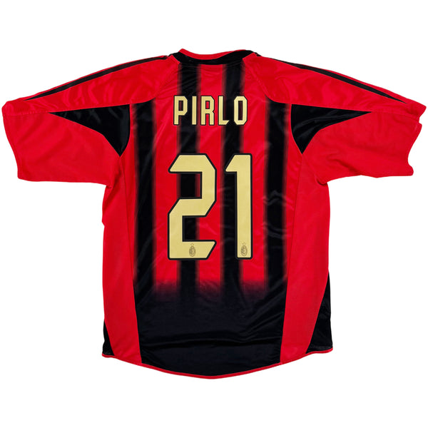 2004-05 AC Milan Thuis Shirt Pirlo - Oldschool Voetbalshirts