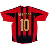 2004-05 AC Milan Thuis Shirt Seedorf - Oldschool Voetbalshirts