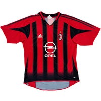 2004-05 AC Milan Thuis Shirt - 10/10 - (L) - Oldschool Voetbalshirts