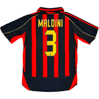 2006-07 AC Milan Thuis Shirt Maldini - Oldschool Voetbalshirts