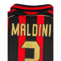 2006-07 AC Milan Thuis Shirt Maldini - Oldschool Voetbalshirts