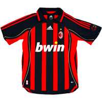 2006-07 AC Milan Thuis Shirt Maldini - Oldschool Voetbalshirts