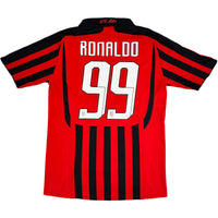 2007-08 AC Milan Thuis Shirt Ronaldo - Oldschool Voetbalshirts
