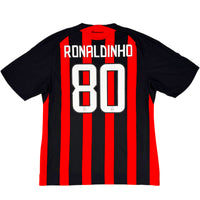 2008-09 AC Milan Thuis Shirt Ronaldinho