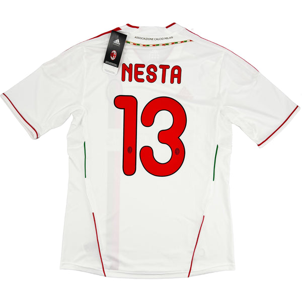 2011-12 AC Milan Uit Shirt Nesta - Oldschool Voetbalshirts