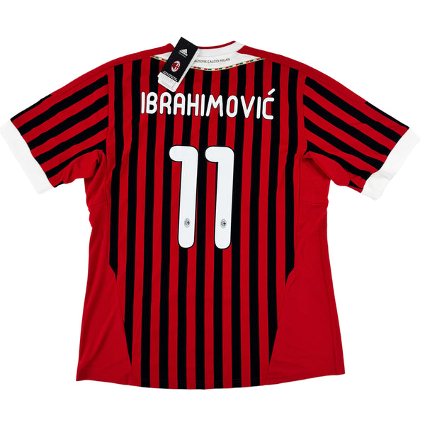 2011-12 AC Milan Thuis Shirt Ibrahimovic - Oldschool Voetbalshirts