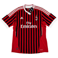2011-12 AC Milan Thuis Shirt Ibrahimovic - Oldschool Voetbalshirts