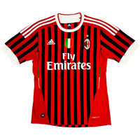 2011-12 AC Milan Thuis Shirt Seedorf - Oldschool Voetbalshirts