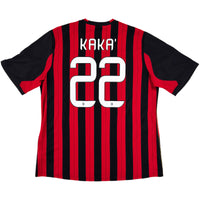 2013-14 AC Milan Thuis Shirt Kaka - Oldschool Voetbalshirts