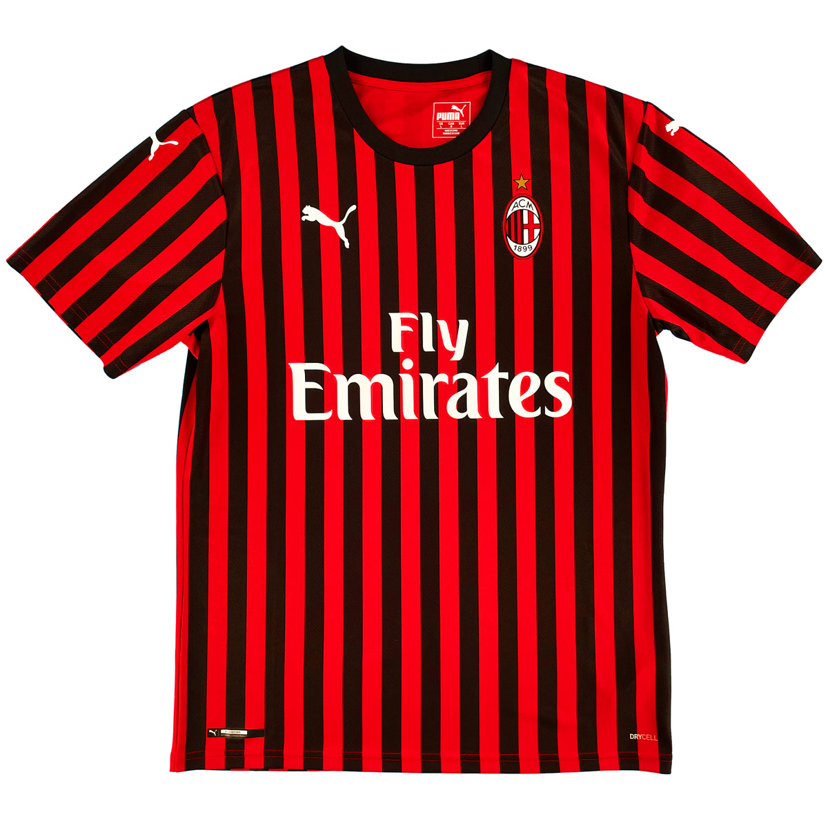 2019-20 AC Milan Thuis Shirt - 10/10 - (L) - Oldschool Voetbalshirts