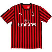 2019-20 AC Milan Thuis Shirt - 10/10 - (L) - Oldschool Voetbalshirts