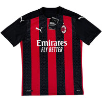 2020-21 AC Milan Thuis Shirt - Oldschool Voetbalshirts