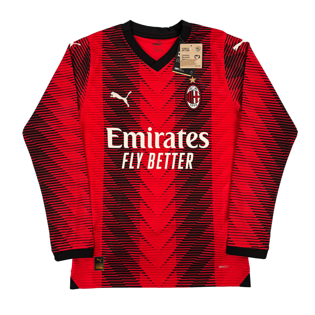 2023-24 AC Milan Thuis Shirt - 10/10 - (M) - Oldschool Voetbalshirts