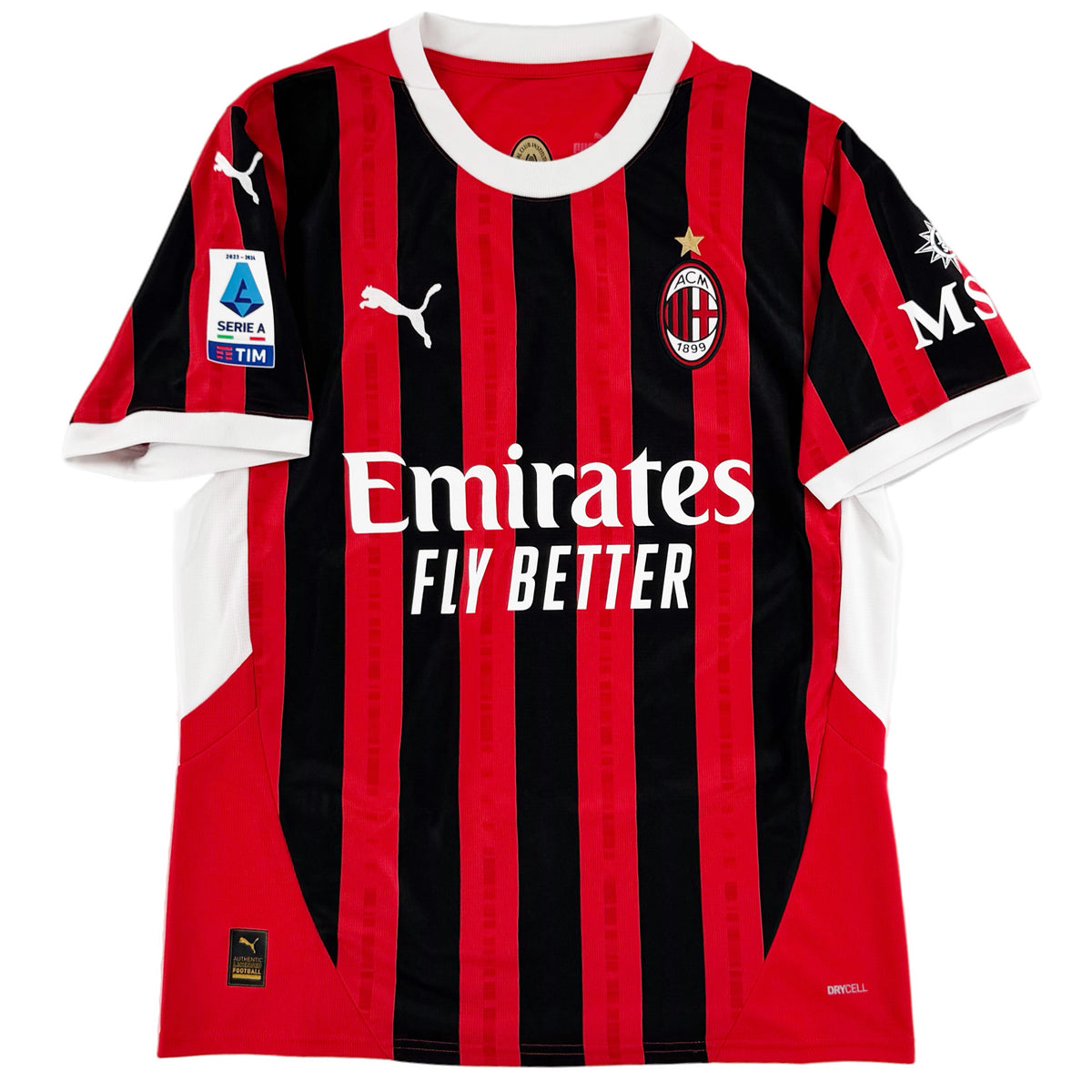 2024-25 AC Milan Thuis Shirt - 10/10 - (M) - Oldschool Voetbalshirts
