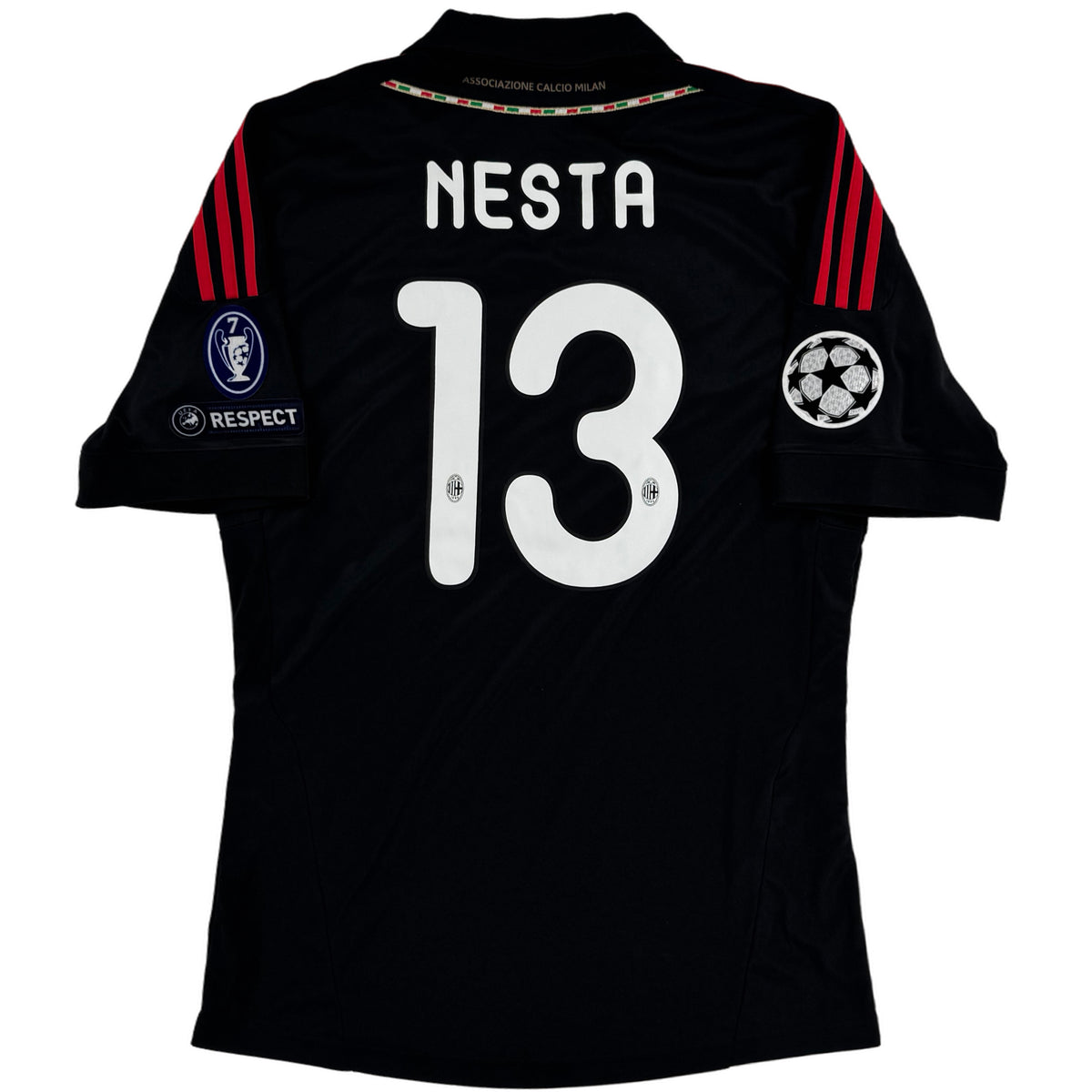 2011-12 AC Milan Derde Shirt Nesta #13 - 10/10 - (XL) - Oldschool Voetbalshirts