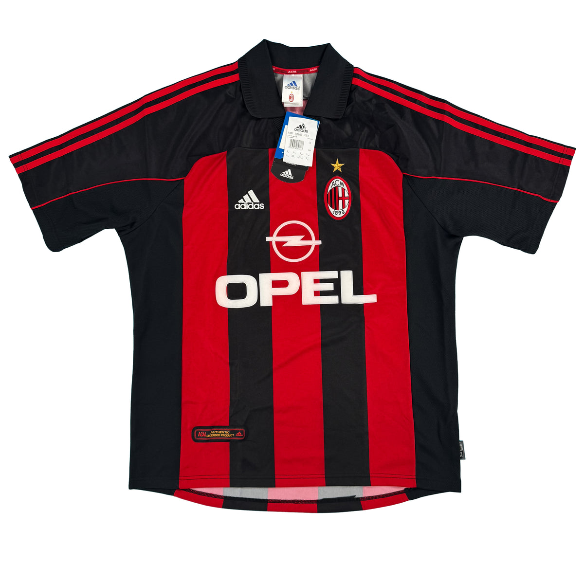 2000-02 AC Milan Thuis Shirt Shevchenko #7 - 10/10 - (L) - Oldschool Voetbalshirts