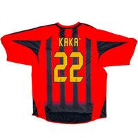 2004-05 AC Milan Home Shirt Kaka