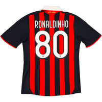 2009-10 AC Milan Thuis Shirt Ronaldinho