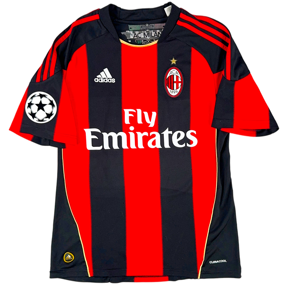 2010-11 AC Milan Thuis Shirt Ronaldinho - Oldschool Voetbalshirts