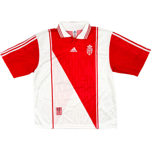 1996-98 AS Monaco Thuis Shirt Henry - Oldschool Voetbalshirts