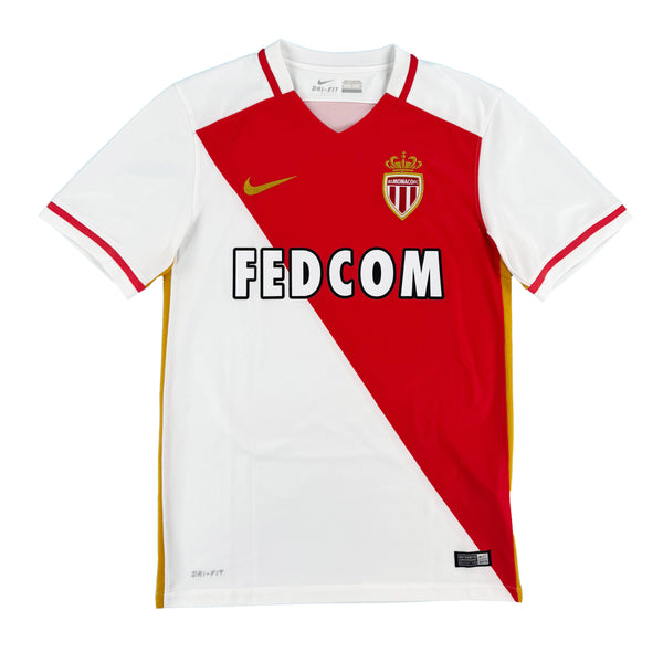 2015-16 AS Monaco Thuis Shirt - 10/10 - (S) - Oldschool Voetbalshirts