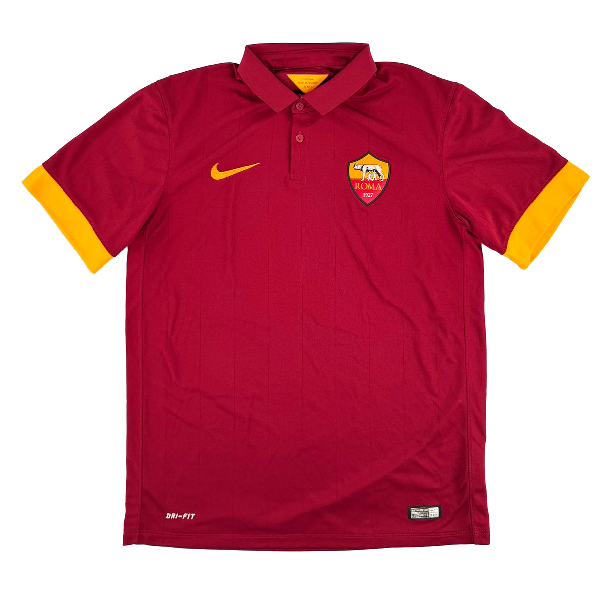 2014-15 AS Roma Thuis Shirt - 8/10 - (M) - Oldschool Voetbalshirts