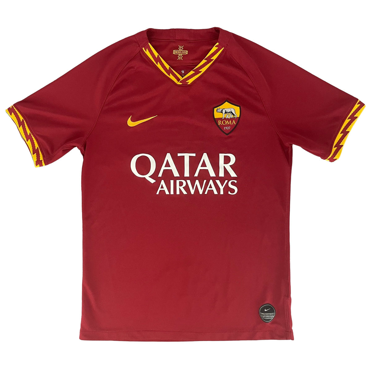 2019-20 AS Roma Thuis Shirt - 10/10 - (S) - Oldschool Voetbalshirts