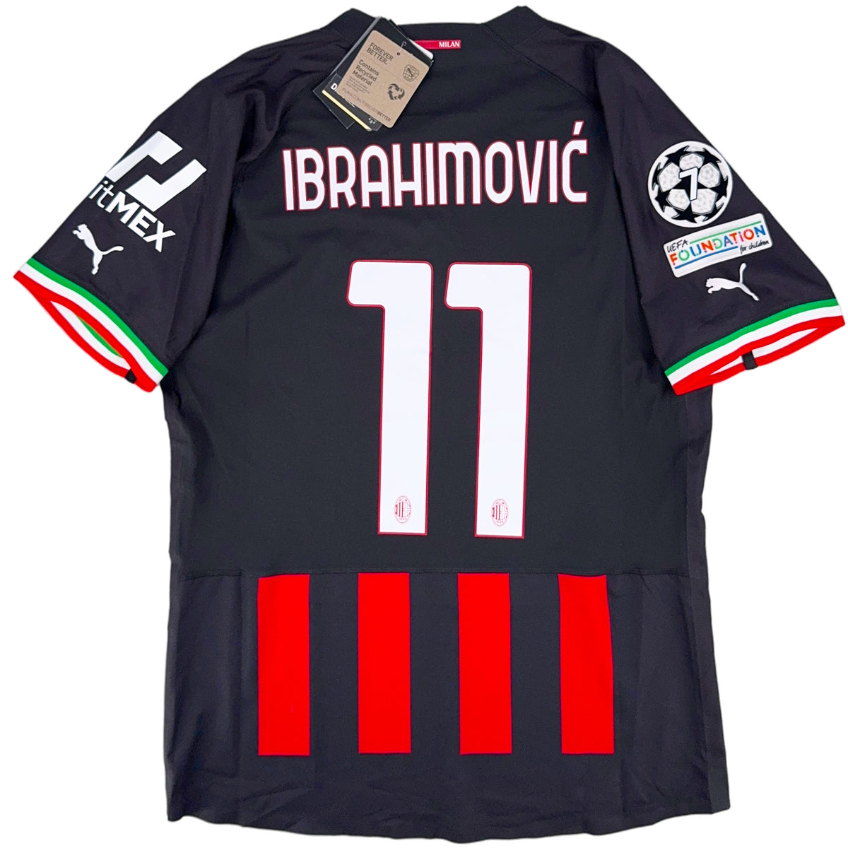 2022-23 AC Milan Pro Thuis Shirt Ibrahimovic - Oldschool Voetbalshirts