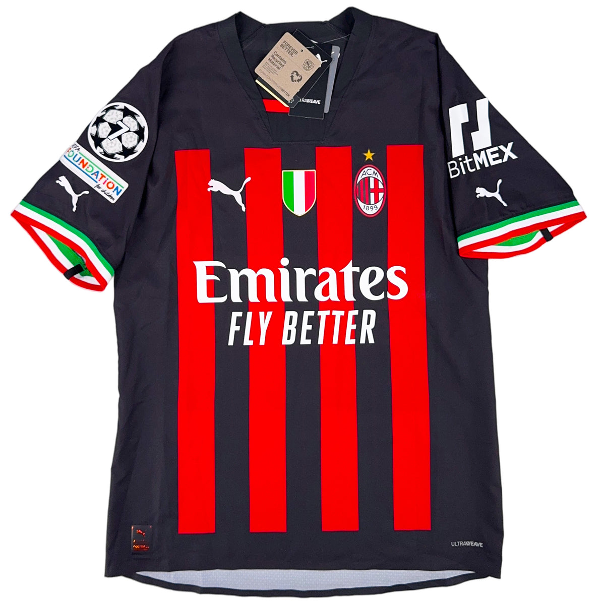 2022-23 AC Milan Pro Thuis Shirt Ibrahimovic - Oldschool Voetbalshirts