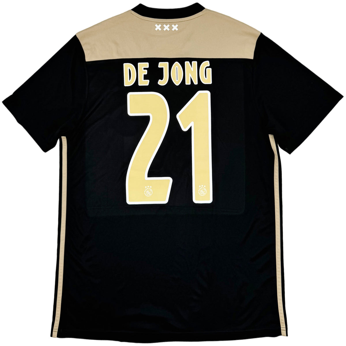 2018-19 Ajax Uit Shirt De Jong - Oldschool Voetbalshirts