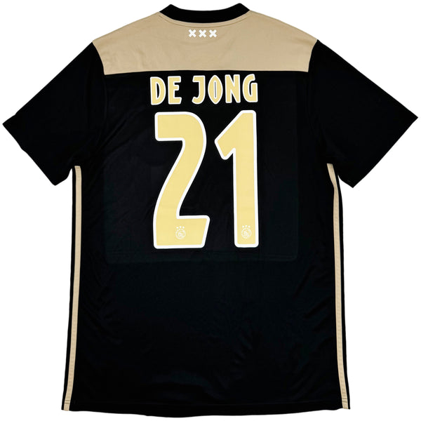 2018-19 Ajax Uit Shirt De Jong - Oldschool Voetbalshirts