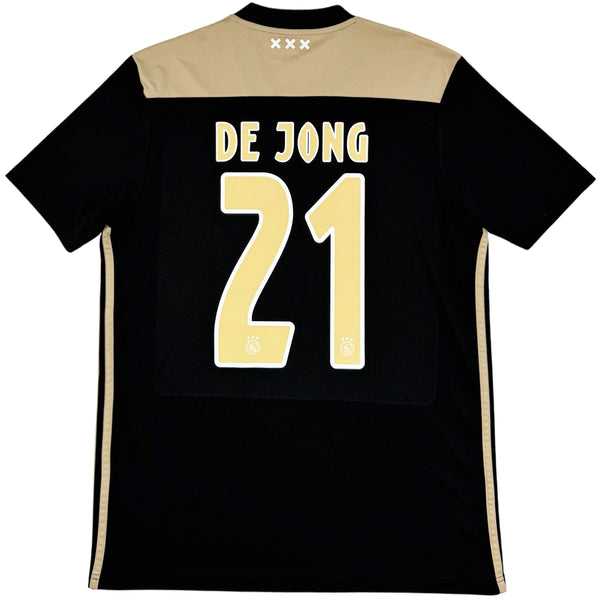 2018-19 Ajax Uit Shirt De Jong - Oldschool Voetbalshirts