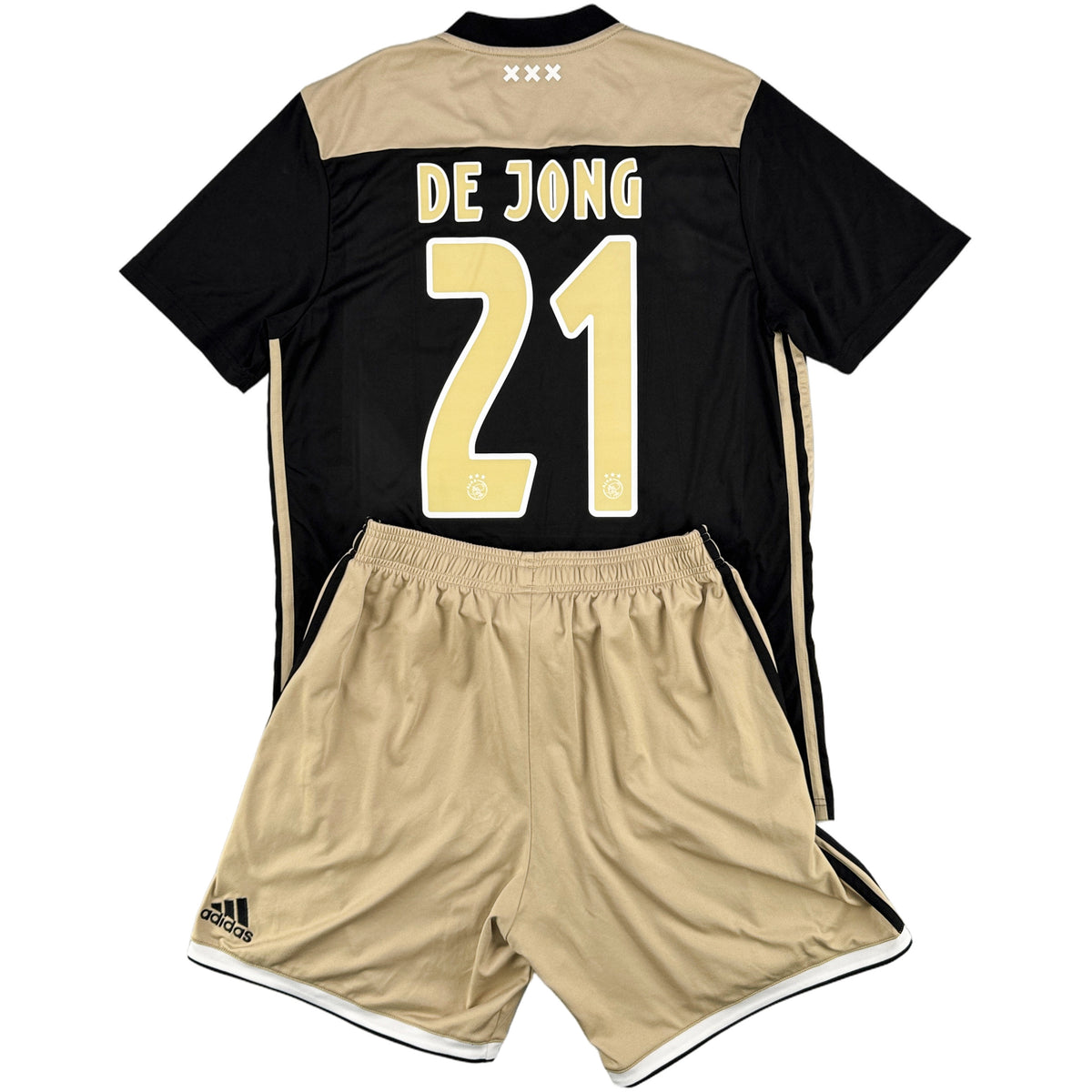 2018-19 Ajax Uit Shirt De Jong - Oldschool Voetbalshirts