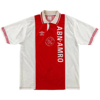 1991-93 Ajax Thuis Shirt - 9/10 - (M) - Oldschool Voetbalshirts