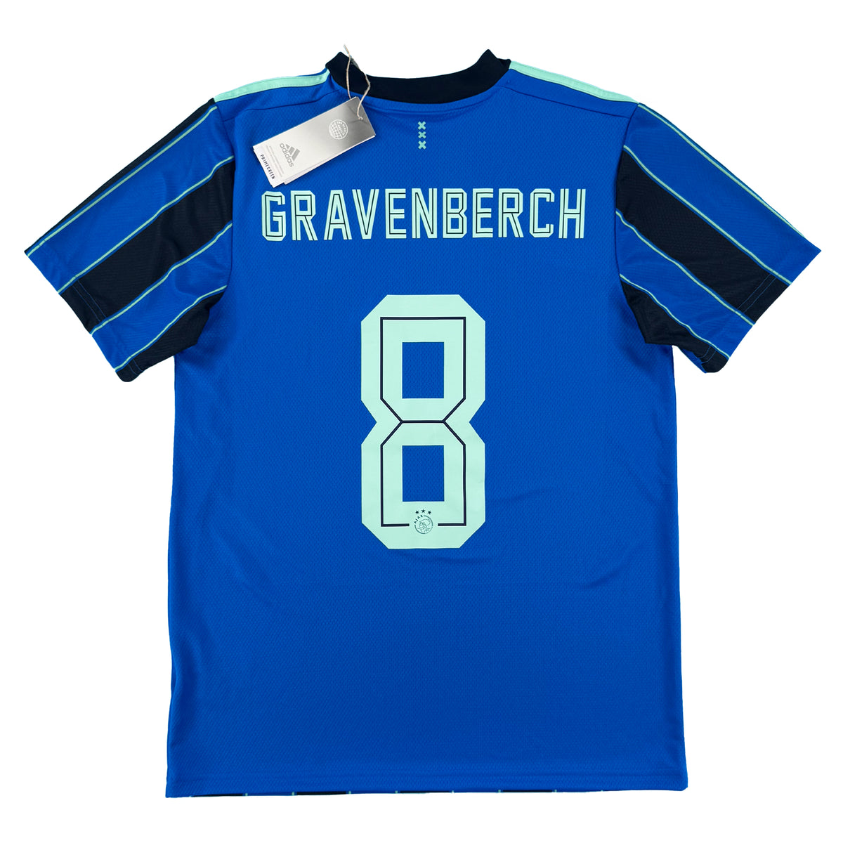 2021-22 Ajax Away Shirt Gravenberch #8 - 10/10 - (M)