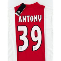 2020-21 Ajax Thuis Shirt Antony #39 - 10/10 - (L) - Oldschool Voetbalshirts