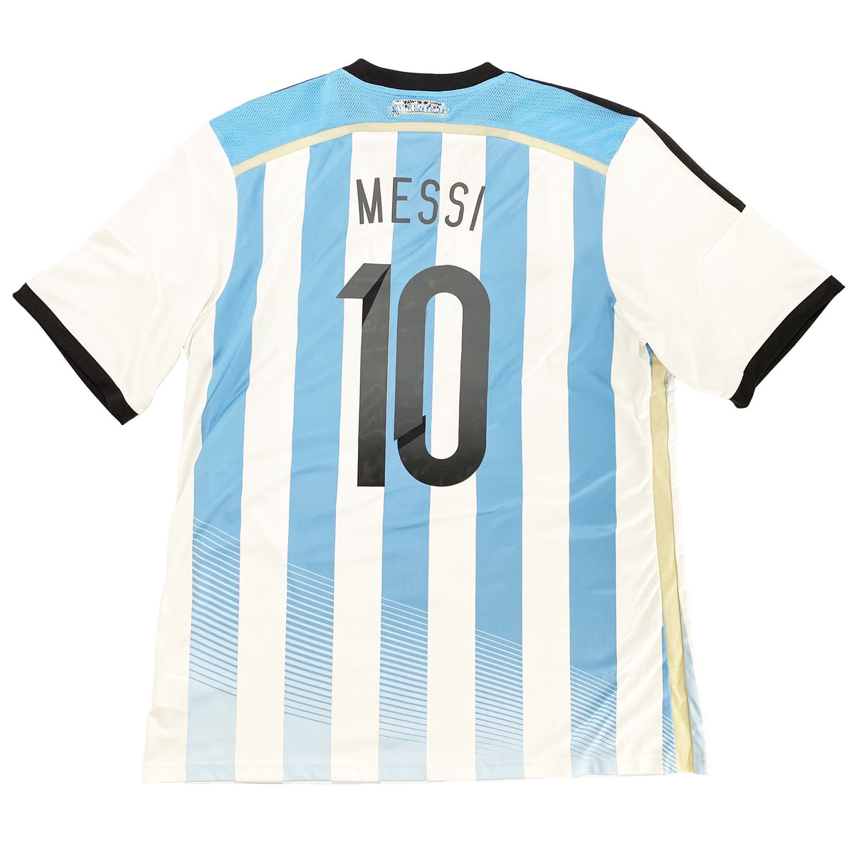 WK 2014 Argentinië Thuis Shirt Messi #10 - 8/10 - (XL) - Oldschool Voetbalshirts