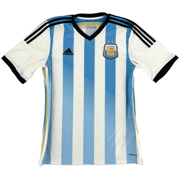2014 Argentinië WK Thuis Shirt - 9/10 - (M) - Oldschool Voetbalshirts