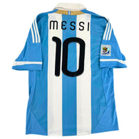 2011-13 Argentinië Thuis Shirt Messi #10 - 9/10 - (L) - Oldschool Voetbalshirts