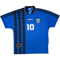1994 Argentinië WK Thuis Shirt Heruitgave #10 - Oldschool Voetbalshirts