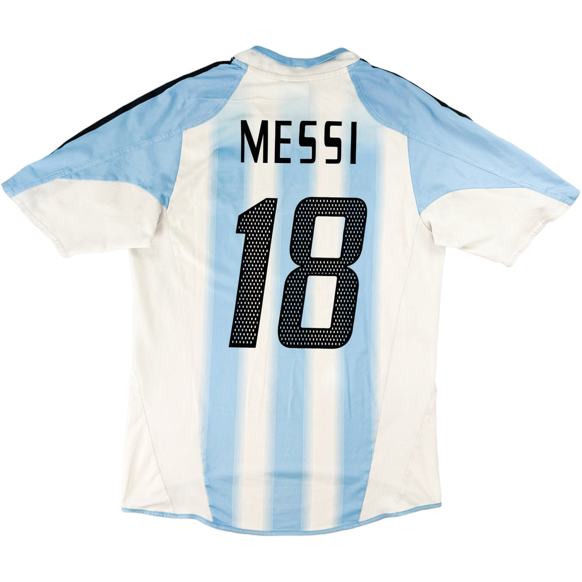 2004-05 Argentinië Thuis Shirt Messi - Oldschool Voetbalshirts