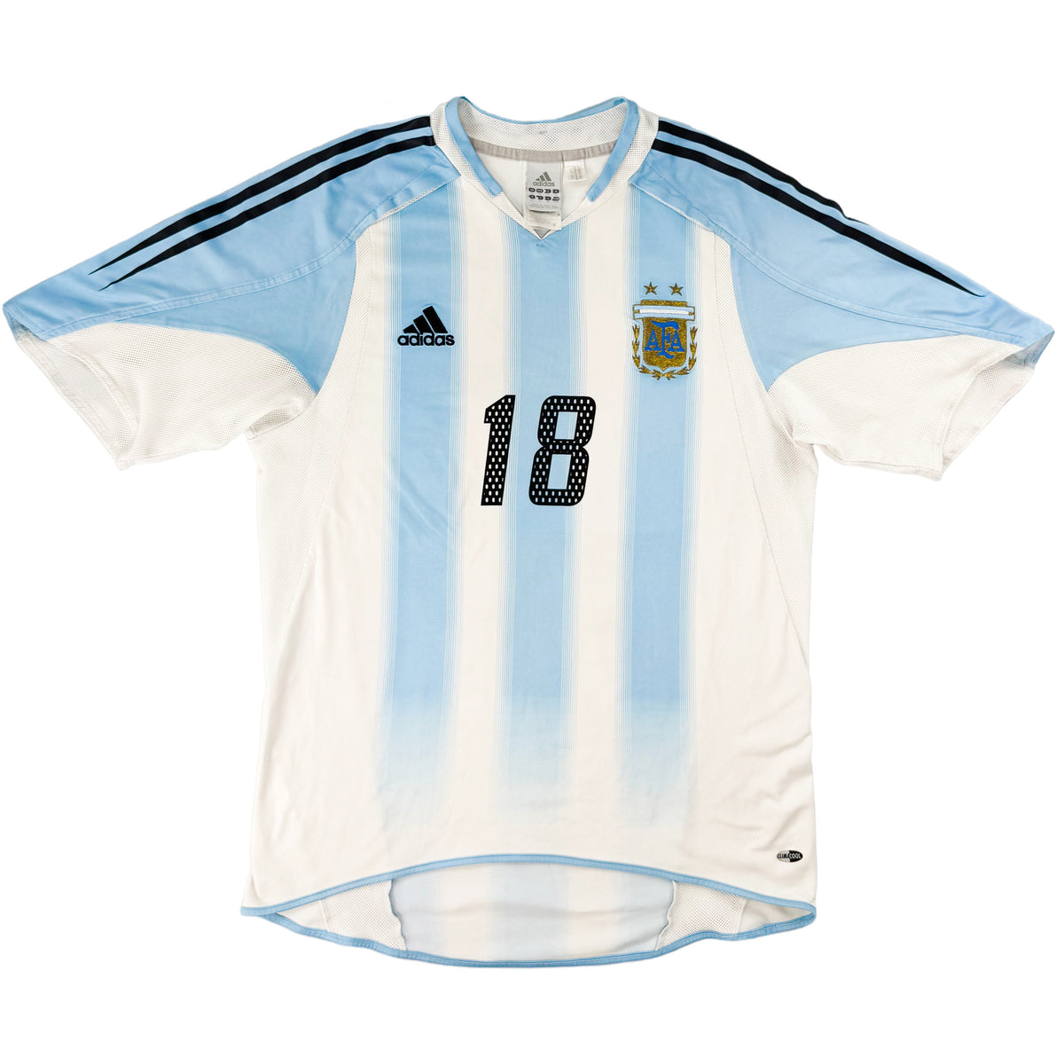 2004-05 Argentinië Thuis Shirt Messi - Oldschool Voetbalshirts