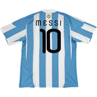 2010 Argentinië WK Thuis Shirt Messi #10 - 10/10 - (L) - Oldschool Voetbalshirts